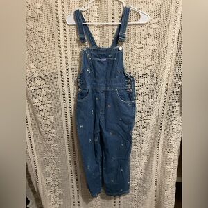 Old Navy Vintage embroidered overalls 90’s size 10